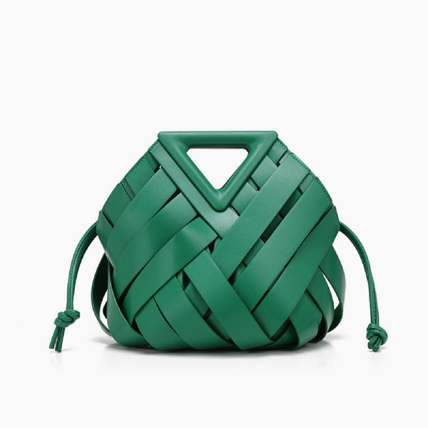 Woven Leather Handbag – Luxury Mini Basket Bag | Crossbody Shoulder Purse | EssyLuxe