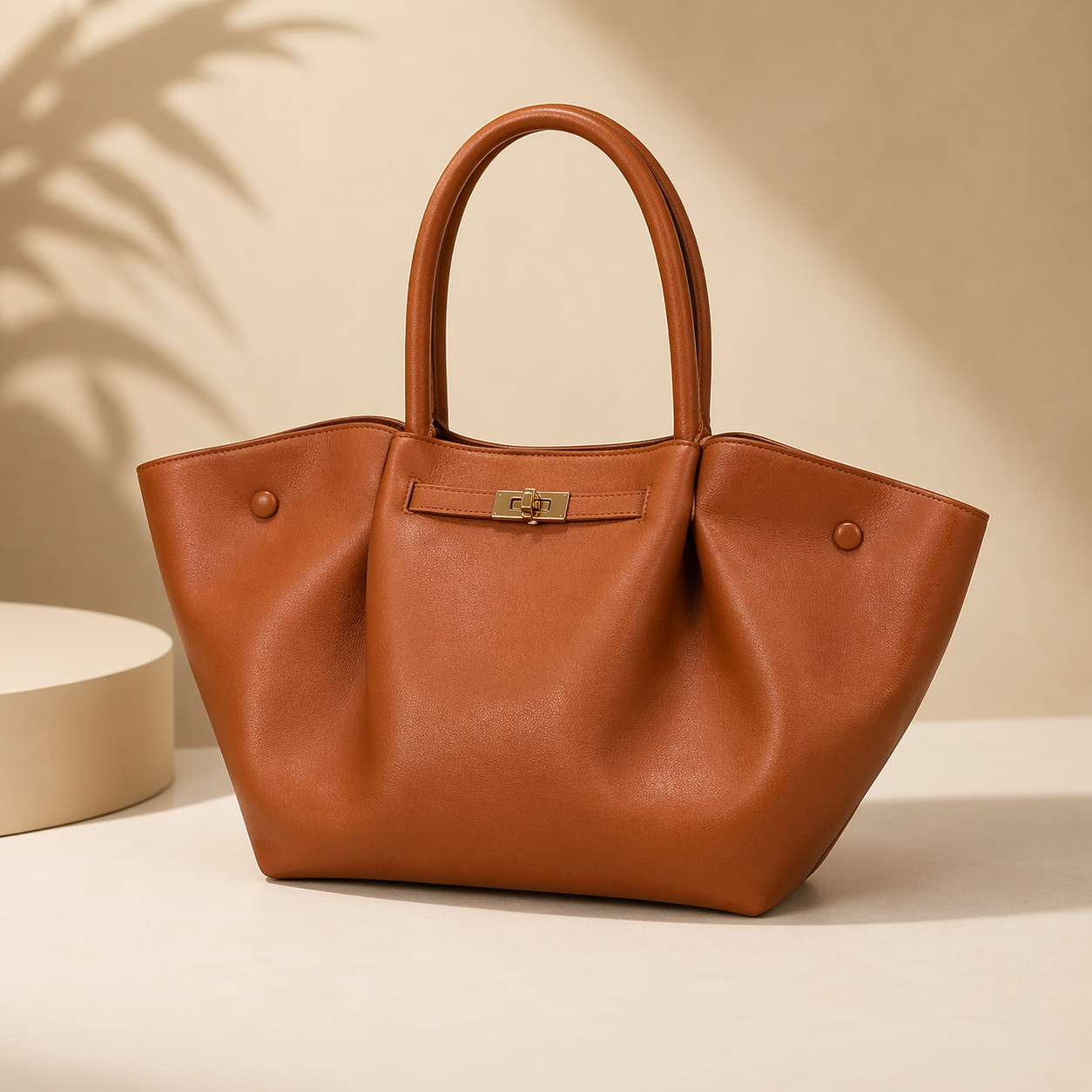 Large White Tote Bag – Elegant Leather Shoulder Handbag for Women | Everyday Luxury Work Bag | EssyLuxe