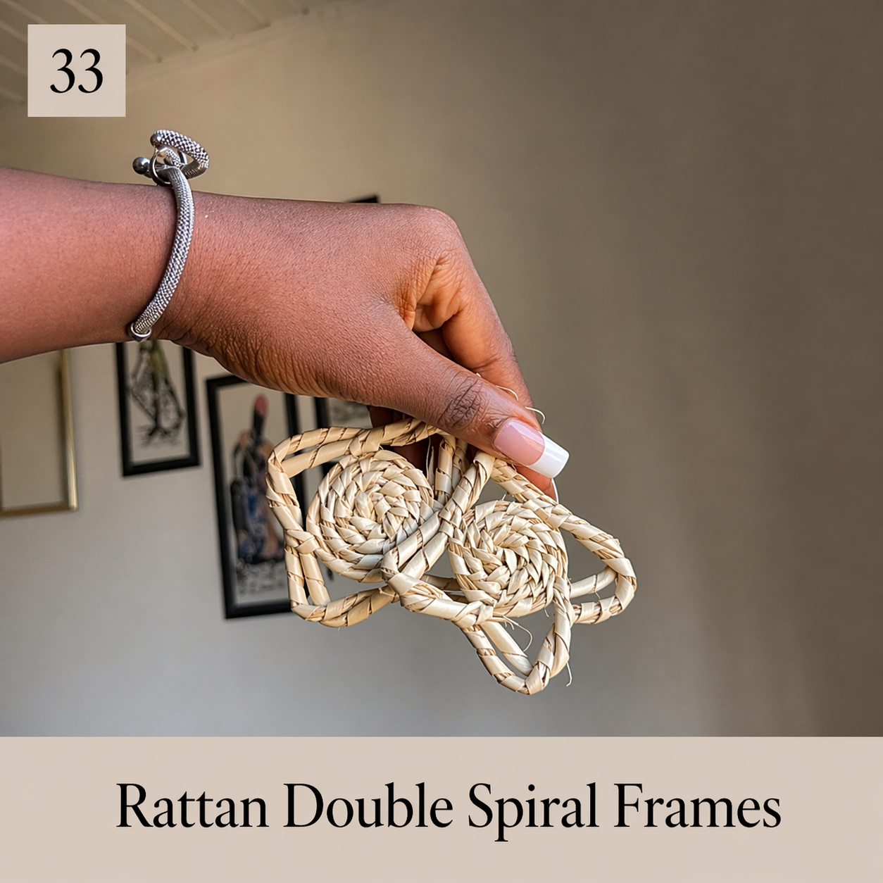 Boho Woven Raffia Earrings