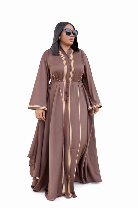 Luxury Embroidered Abaya – Modest Elegant Maxi Dress